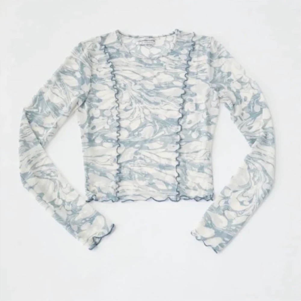 Urban Outfitters Marble Print Crop Top